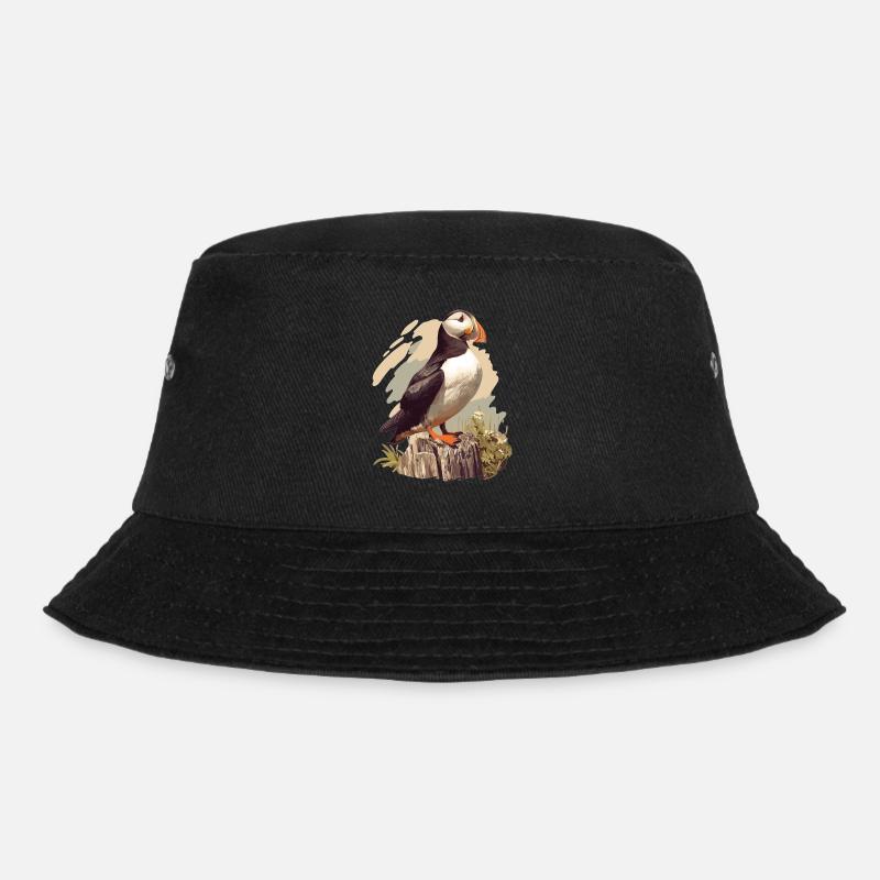 Papageientaucher - Bucket Hat - Schwarz