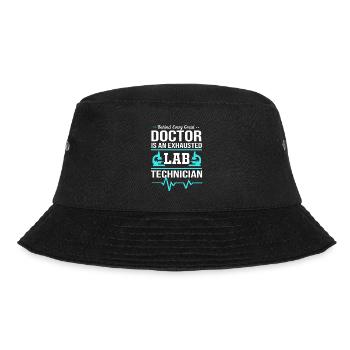 Laboratory Bio Chemistry Microscope Laboratory - Bucket Hat - black - Front - Lela (165cm)