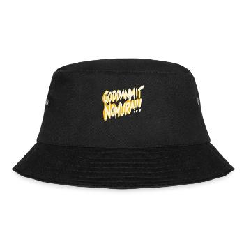 Goddammit Nomura – Gelbes Design - Bucket Hat - Schwarz - Vorne - Lela (165cm)