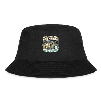 Wir werden mehr Elritzen brauchen - Bucket Hat - Schwarz - Vorne - Lela (165cm)