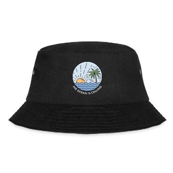 Der Ozean ruft - Bucket Hat - Schwarz - Vorne - Lela (165cm)