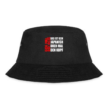 Biertrinker Geh mal Bier holen Bierliebhaber - Bucket Hat - Schwarz - Vorne - Lela (165cm)