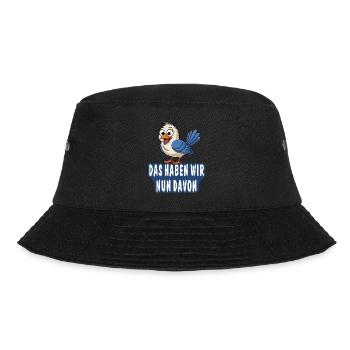THIS IS WHAT WE GET OUT OF IT NOW - Bucket Hat - black - Front - Lela (165cm)