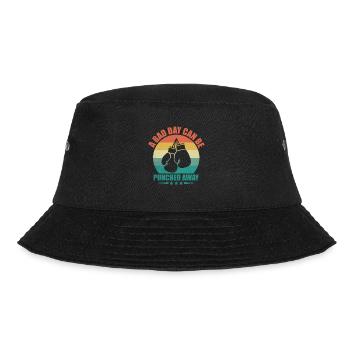 Ein schlechter Tag kann weggeboxt werden Boxer Sportler - Bucket Hat - Schwarz - Vorne - Lela (165cm)