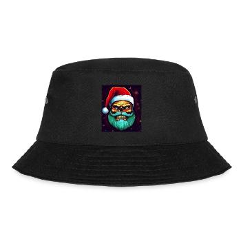 Santa Claus Skull - Bucket Hat - black - Front - Lela (165cm)