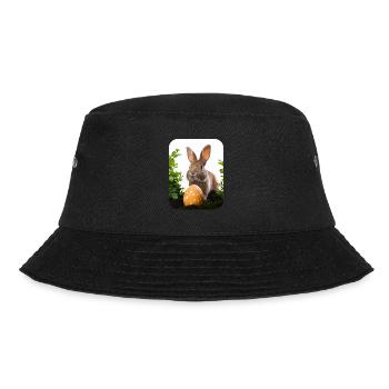 Osterhase - Bucket Hat - Schwarz - Vorne - Lela (165cm)