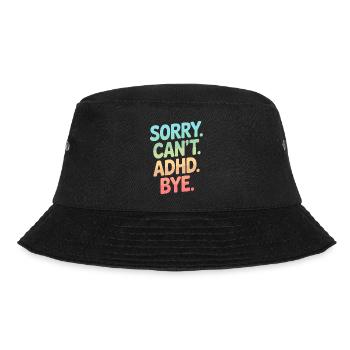 ADHS - Bucket Hat - Schwarz - Vorne - Lela (165cm)