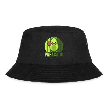 Papacado Avocado Papa Vatertag Vater Vaterschaft - Bucket Hat - Schwarz - Vorne - Lela (165cm)
