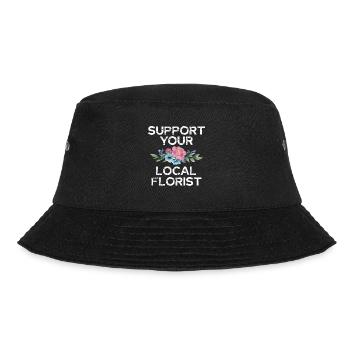 Support your local florist with - Bucket Hat - black - Front - Lela (165cm)
