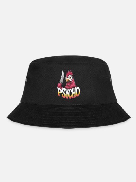 Psycho Alarm im Hühnerstall - Bucket Hat - Schwarz