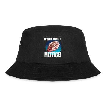 My spirit animal is Mettigel - Bucket Hat - black - Front - Lela (165cm)