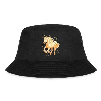 Horse with stars - Bucket Hat - black - Front - Lela (165cm)