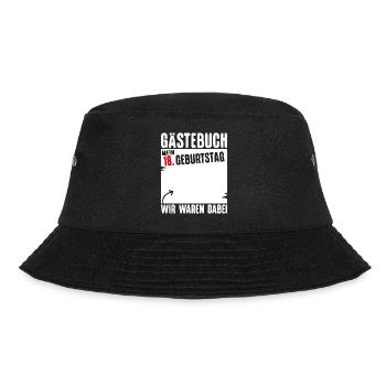 T-Shirt 18. Geburtstag Junge Lustiges Geschenk 18. - Bucket Hat - Schwarz - Vorne - Lela (165cm)