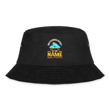 Wetter Meteorologie Meteorologe - Bucket Hat - Schwarz - Vorne - Lela (165cm)