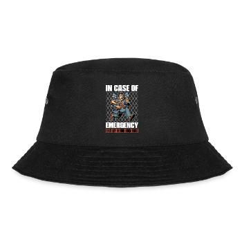 French Horn In Case Of Emergency Save Brass Band - Bucket Hat - Schwarz - Vorne - Lela (165cm)