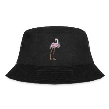 Flamingo Waffeleis - Bucket Hat - Schwarz - Vorne - Lela (165cm)