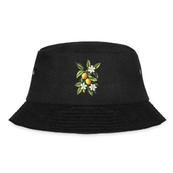 Zitrone - Bucket Hat - Schwarz - Vorne - Lela (165cm)