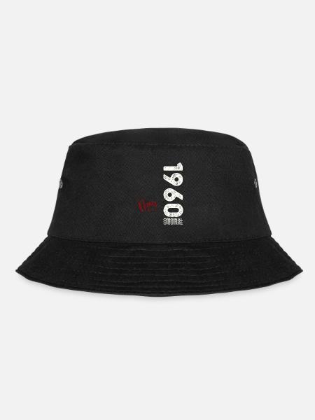 65th Birthday Original May Vintage 1960 - Bucket Hat - black