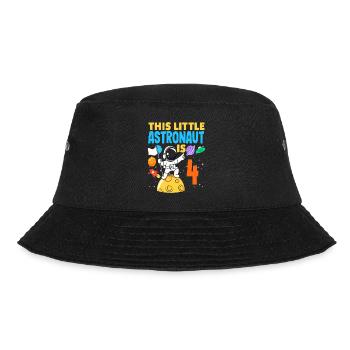 Dieser Kleine Astronaut Ist 4 - Bucket Hat - Schwarz - Vorne - Lela (165cm)