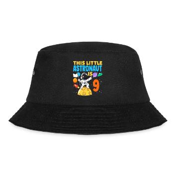 This little astronaut is nine years old - Bucket Hat - black - Front - Lela (165cm)