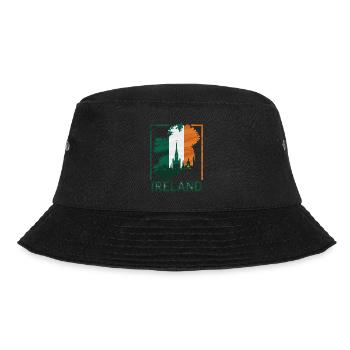 Ireland Map with Skyline and Irish Flag - Bucket Hat - black - Front - Lela (165cm)