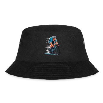 Road Cyclist Road Bike Bike Bike Cyclist - Bucket Hat - black - Front - Lela (165cm)