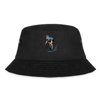 Road Cyclist Road Bike Bike Bike Cyclist - Bucket Hat - black - Front - Lela (165cm)