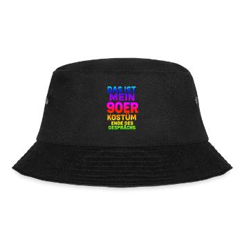 Mein90er Kostüm - Bucket Hat - Schwarz - Vorne - Lela (165cm)
