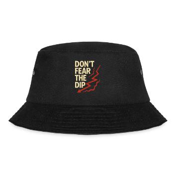 Stock Trader Trading Mindset: Don't Be Afraid of the Stock Trader - Bucket Hat - black - Front - Lela (165cm)