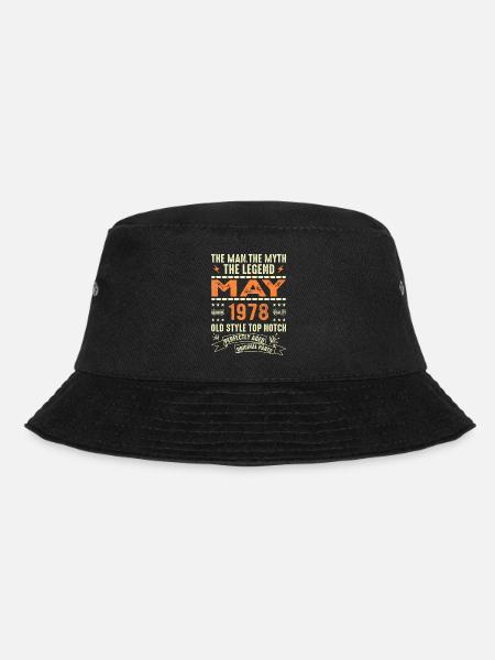 Birthday May 1978 - May 1978 - Bucket Hat - black
