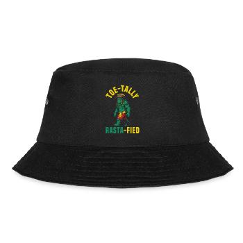 Sasquatch Toe-tally Rasta-fied Jamaican Bigfoot - Bucket Hat - Schwarz - Vorne - Lela (165cm)