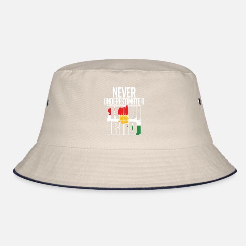 Kurdistan Kurde Kurden Never Underestimate A Kurd Bucket Hat