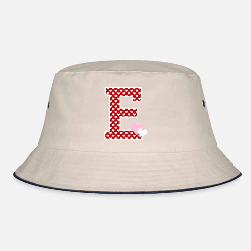 Letter E heart Bucket Hat