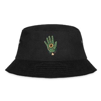 Zombiehand mit Auge - Bucket Hat - Schwarz - Vorne - Lela (165cm)