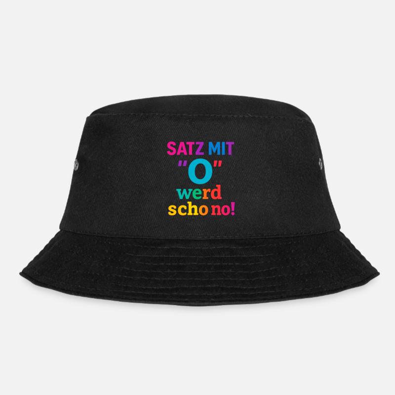 Satz mit O 2 - Bucket Hat - Schwarz