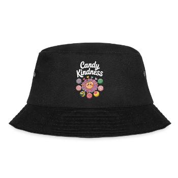 Candy Kindness Smiling Sun Design - Bucket Hat - black - Front - Lela (165cm)