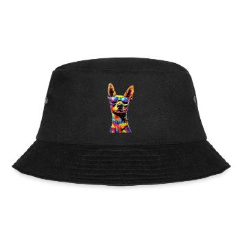 Russian Toy Terrier Dog Russkiy Russian Toy - Bucket Hat - black - Front - Lela (165cm)