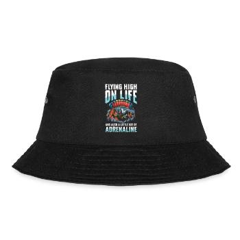 Fly high in life with a touch of adrenaline - Bucket Hat - black - Front - Lela (165cm)