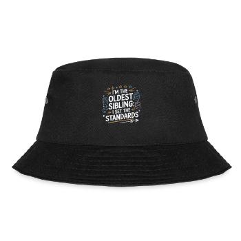 Drôle Aîné Frère Ou Sœur Enfant Tee I Établi les normes - Bob - noir - Devant - Lela (165cm)