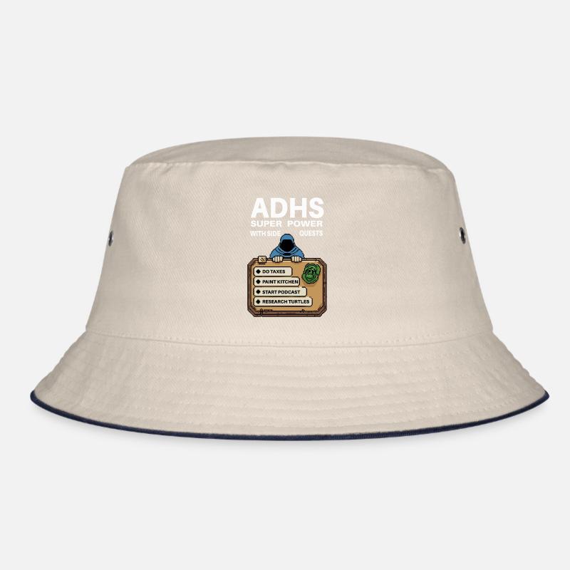 ADHS Superkraft – Side-Quest Held Shirt Bucket Hat
