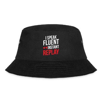 Funny Sports Announcer - Bucket Hat - black - Front - Lela (165cm)