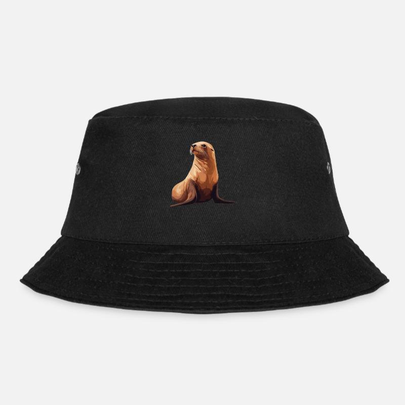 Seelöwen Seelöwe - Bucket Hat - Schwarz