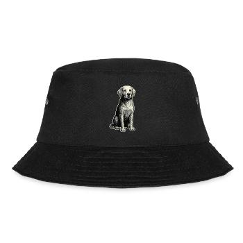 Vintage Dog – Loyal & Classic - Bucket Hat - black - Front - Lela (165cm)