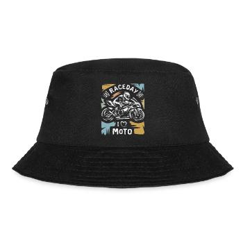 Motorcycle Racing vintage - Moto Raceday Symbol - Bob - noir - Devant - Lela (165cm)