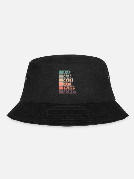 Zwilling Papa Zwillinge Vater - Bucket Hat - Schwarz