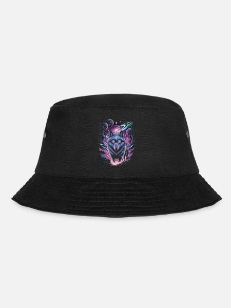 Mystischer Wolf - Bucket Hat - Schwarz