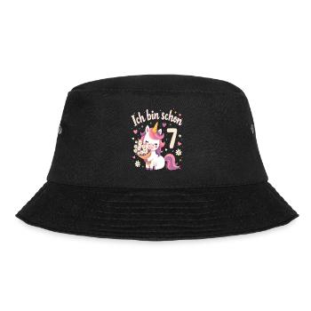 Licorne mignonne 7e anniversaire pour les filles - Bob - noir - Devant - Lela (165cm)