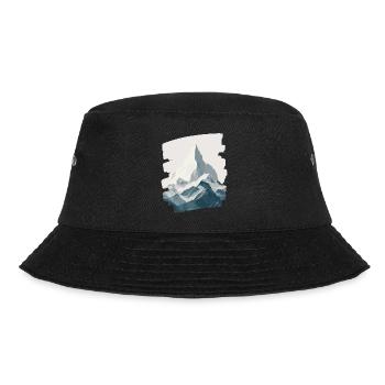 Mountains Climbing Climbers Hiking - Bucket Hat - black - Front - Lela (165cm)