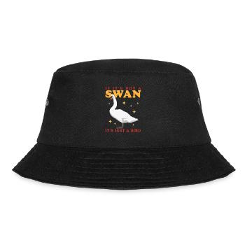 Schwan Schwanenliebhaber Geschenk - Bucket Hat - Schwarz - Vorne - Lela (165cm)
