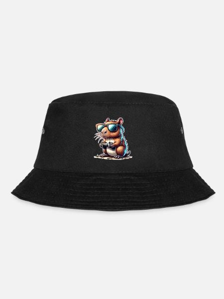 Capybara Gaming - Bucket Hat - Schwarz